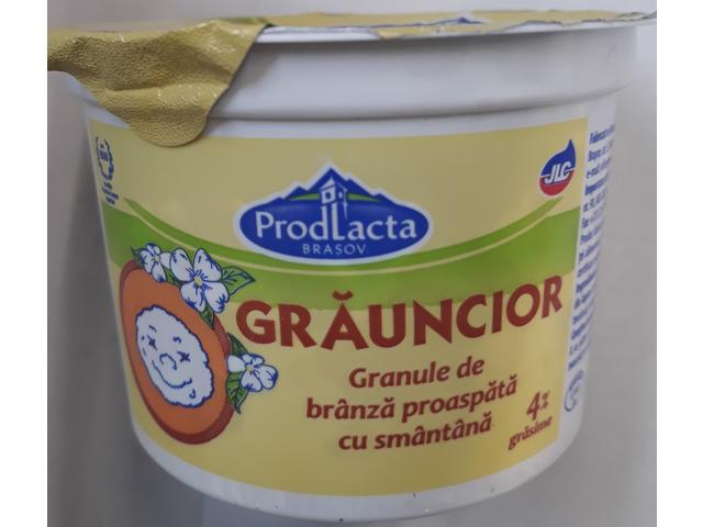 Granule de branza proaspata cu smantana 4% grasime 175 g ProdLacta