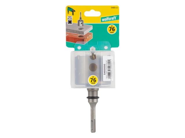 Carota Wolfcraft pentru beton, cu burghiu, 76 mm