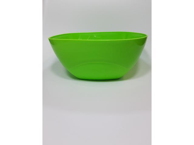 Bol plastic patrat 3.3 L, verde