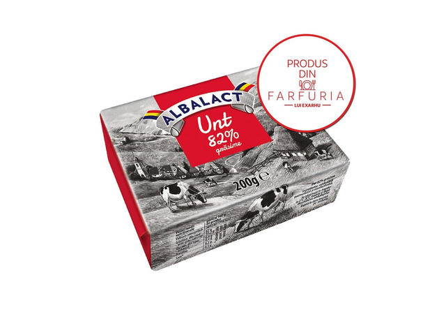 Unt Albalact, 82% grasime, 200 g