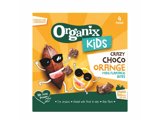 Choco Orange - Cubulete Ecologice (Bio) Moi Din Ovaz Integral Cu Cacao Si Portocala 4X23G, 3 Ani+, Organix Kids
