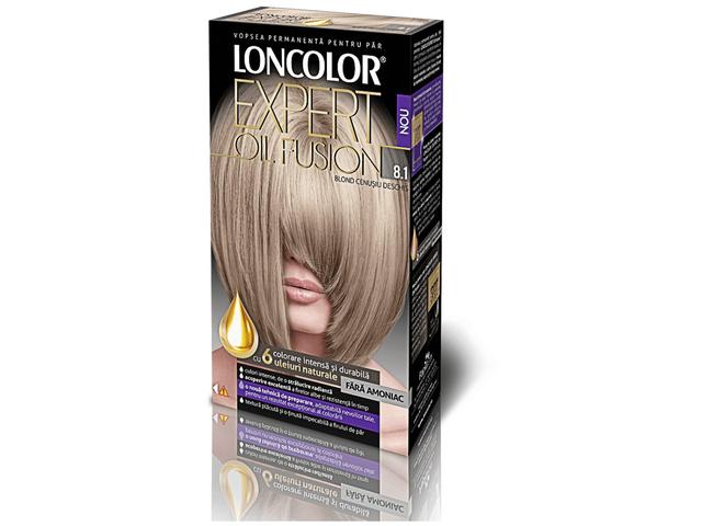 Vopsea de par blond cenusiu deschis, Loncolor Expert Oil Fusion 8.1, 100ML