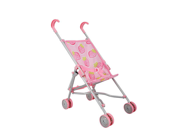 Carucior pliabil pentru papusi, Melobo, Capsuni