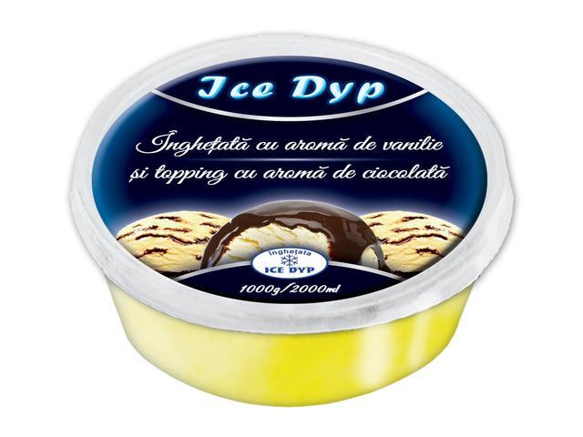 Inghetata Vanilie&Toppinghetata Ciocolata Ice Dyp 2000ML