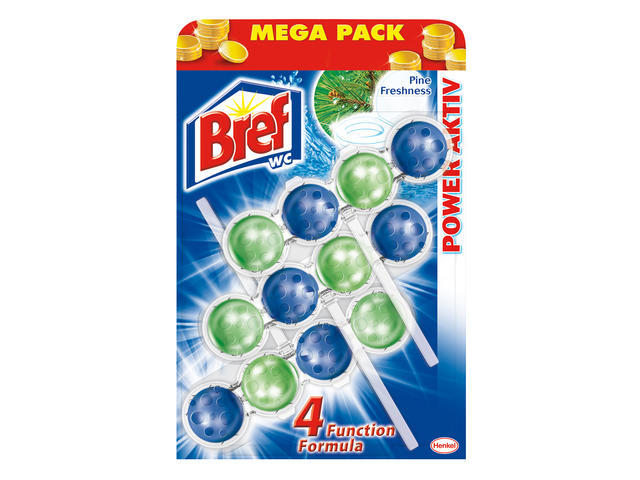 Odorizant Toaleta Pine Freshness Mega Pack Bref 3 X 50 G