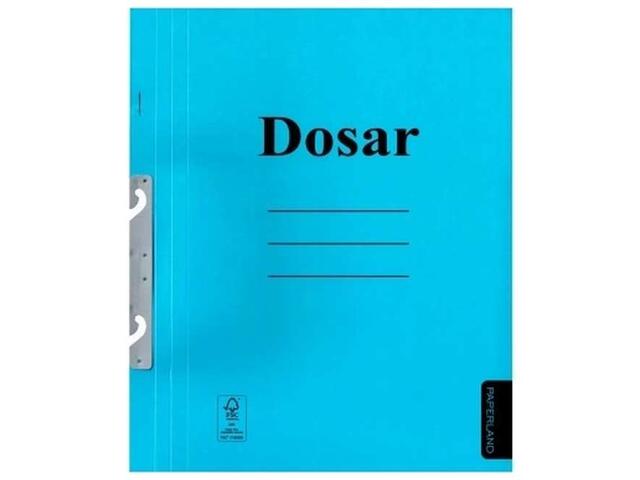 Dosar din carton, incopciat 1/1, albastru, Paperland