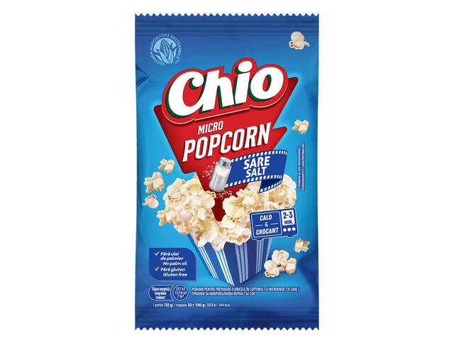 Popcorn cu sare Chio, pentru microunde, 80 g
