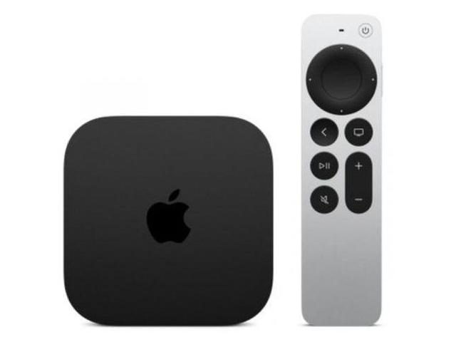 Apple TV 4K (2022), 128GB Flash, Bluetooth, Wi-Fi, LAN, Generatia 3 (Negru/Argintiu)