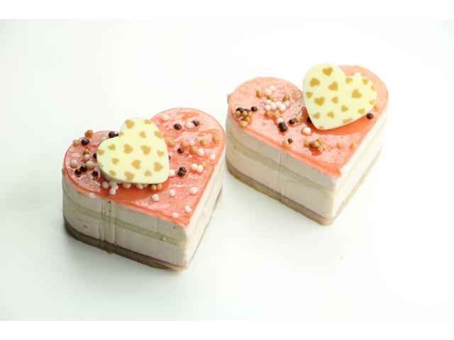 Desert inima cu capsuni 2x200 g
