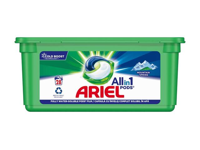 Ariel All in One Pods Detergent capsule mount spring 28buc