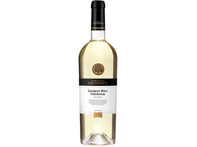 Vin Alb Sec 0,75L, Sauvignon Blanc & Chardonnay, Domeniile Davidescu