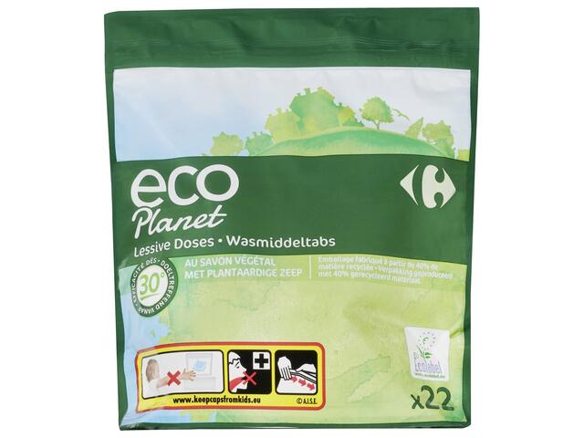 Detergent de rufe automat Carrefour Eco Planet 22 capsule