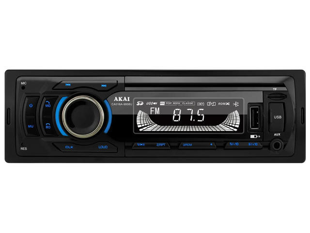 Player auto Akai CA016A-9008U USB/SD Bluetooth 4 x 25W