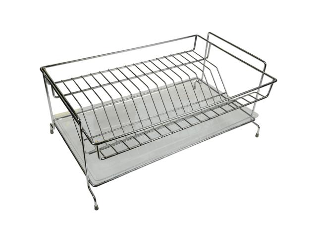 Suport vase si pahare, fier cromat, 32 x 49,5 x 18 cm