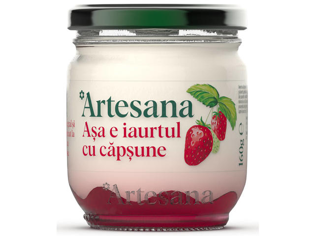 Iaurt cu capsune 160g Artesana