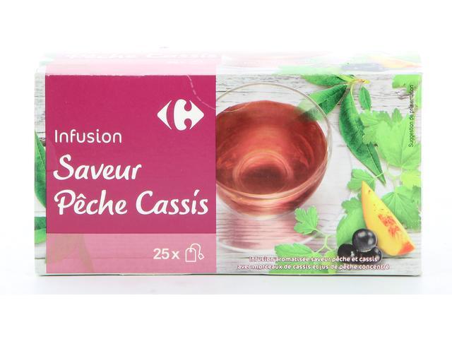 Ceai de Piersici si Coacaze Carrefour 25 Plicuri