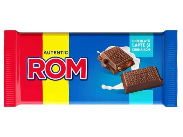Ciocolata lapte cu umplutura de rom, Rom 88g