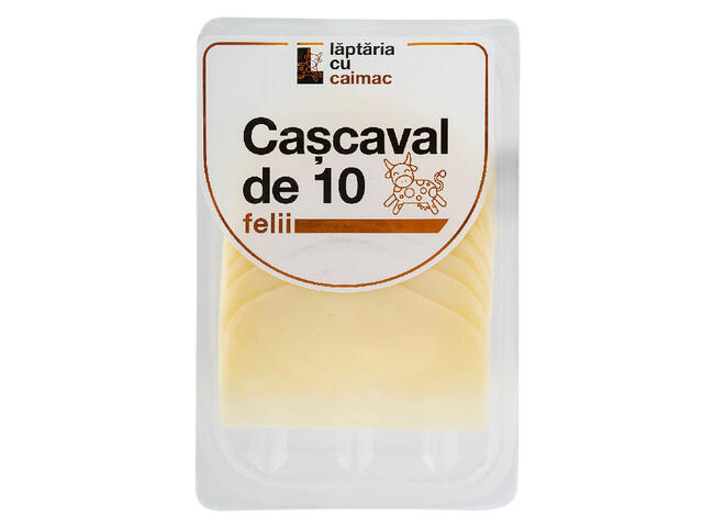 Cascaval de 10, felii, Laptaria cu Caimac 120g