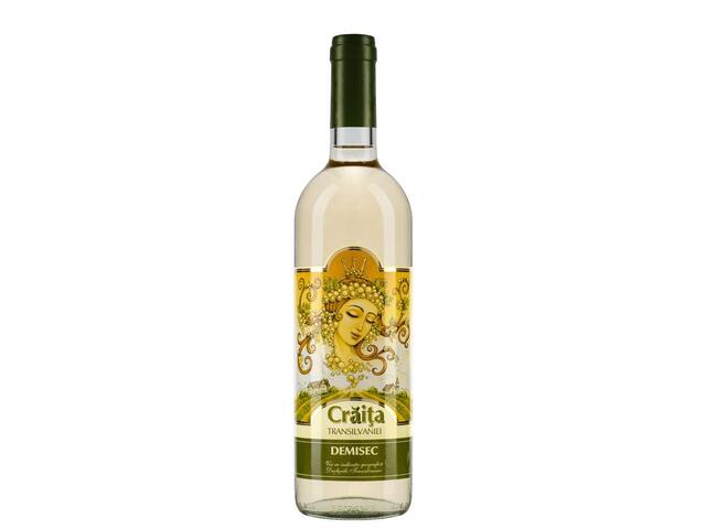 Craita Transilvaniei vin alb demisec 11% alcool 0.75 l