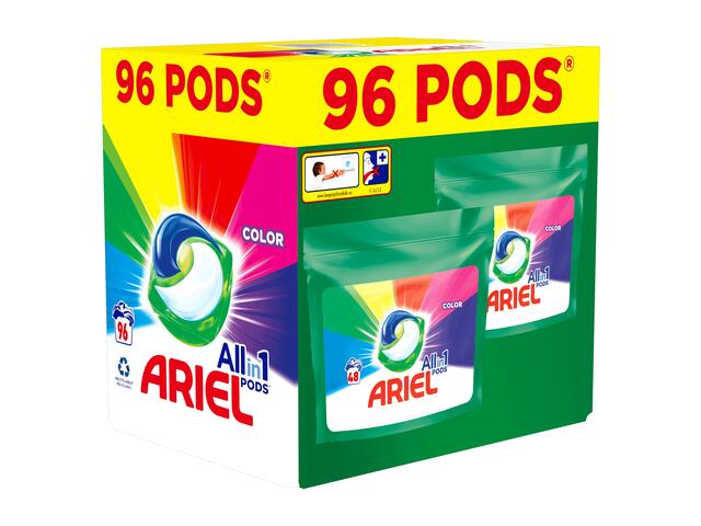 Detergent capsule Ariel All in One PODS Mountain Spring, 96 spalari