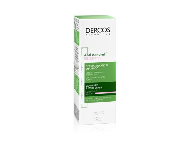 Şampon anti-mătreață pentru scalp sensibil Dercos Sensitive, 200 ml, Vichy