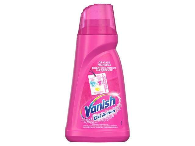 Solutie pentru indepartarea petelor Vanish Pink, 1L