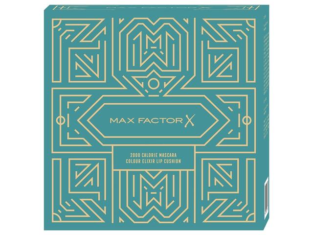 Set Cadou Max Factor Mascara 2000 Calorie Dramatic Volume Black 9Ml + Luciu De Buze Colour Elixir Cushion 025 Shine'In Glam 9Ml