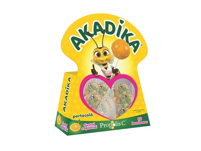 Akadika Propolis C cu portocala, Fiterman Pharma, 10 acadele