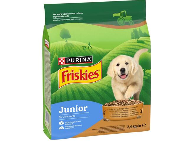 Friskies Junior Hrana Caini Curcan&Legume 2.4Kg