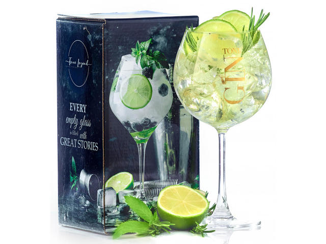 Set Pahare Cristal Gin Tonic True Legend Cutie