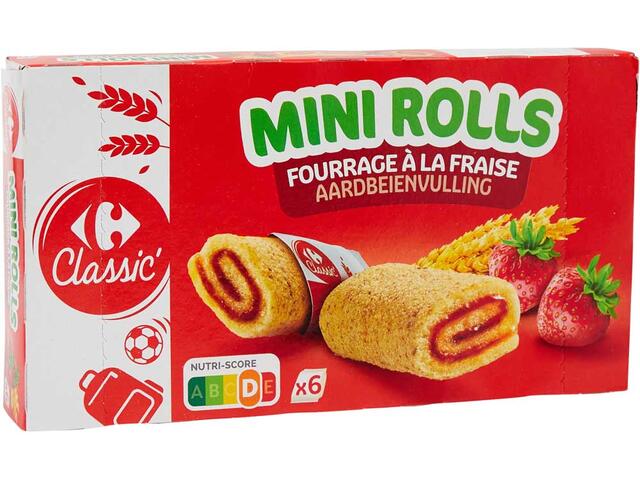 Mini Rulade Cu Capsun 150G Carrefour