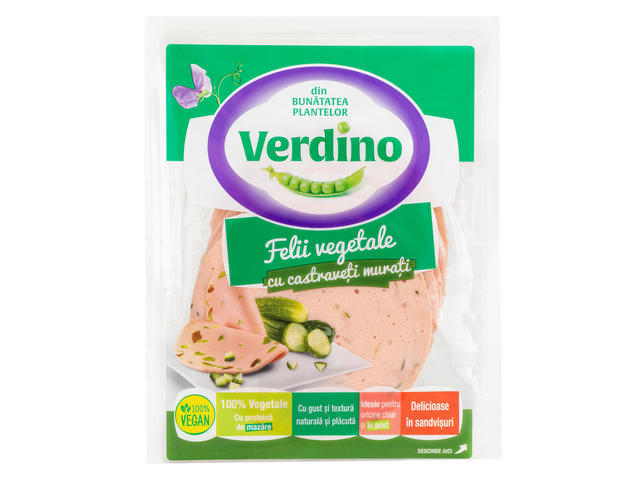 Felii vegetale cu castraveți murați Verdino 80g