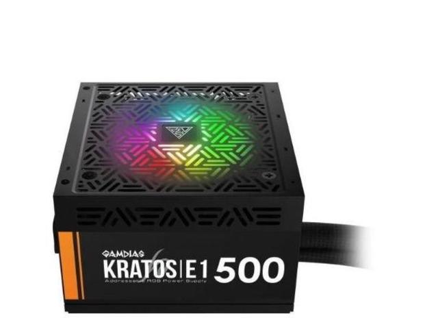 Sursa Gamdias Kratos E1, RGB, 500W (Negru)