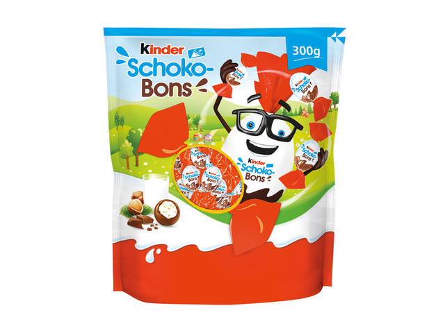 Bomboane de ciocolata cu lapte Kinder, 300 g