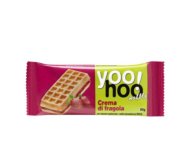 Vafa Cu Umplutura De Capsuni Yoo Hoo 50 G