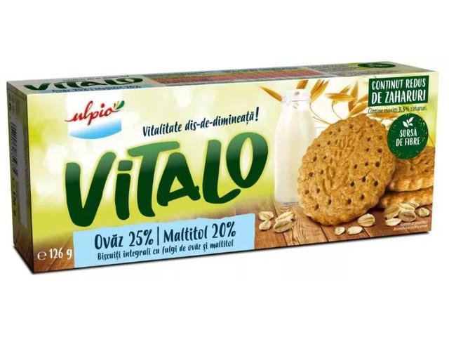 BISCUITI INTEGRALI FULGI OVAZ&INDULCITOR 126G UL