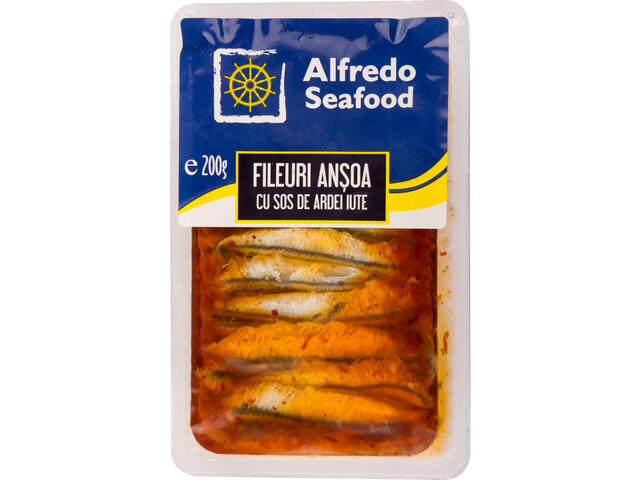 Alfredo Seafood file ansoa cu sos ardei iute 200 g