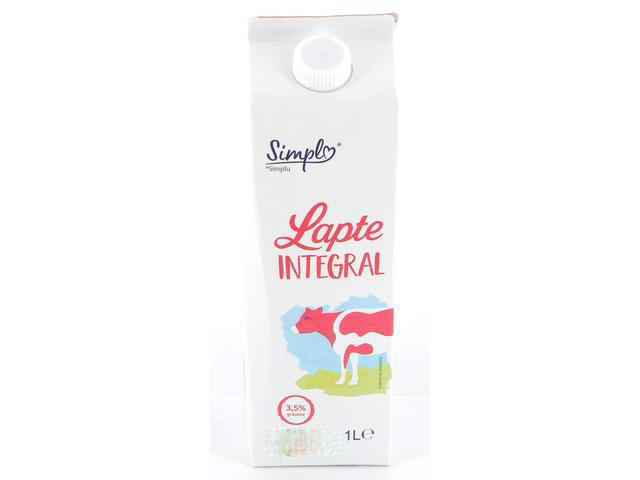 Lapte integral 3.5%grasime Simpl 1L