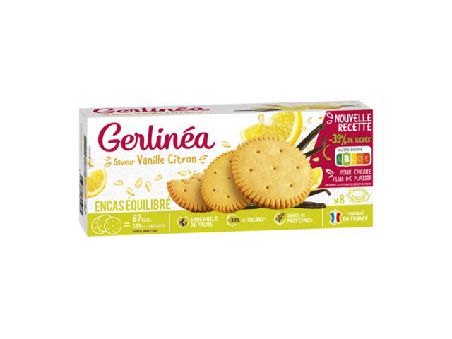 Biscuiti dietetici hiperproteici cu aroma de lamaie-vanilie 156 g Gerlinea