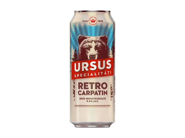 Bere nepasteurizata Ursus Retro, 0.5 l