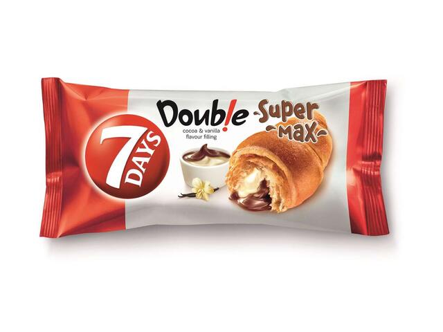 7 days super max croissant cu umplutura cu cacao si aroma de vanilie 110 g