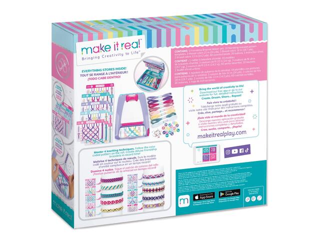 Set de creat 20 de bratari, Make It Real, Friendship Bracelet Maker, 100 piese