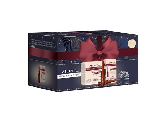 Aslavital Set crema hidratanta fermitate 50ml + fiole filler 22 ml