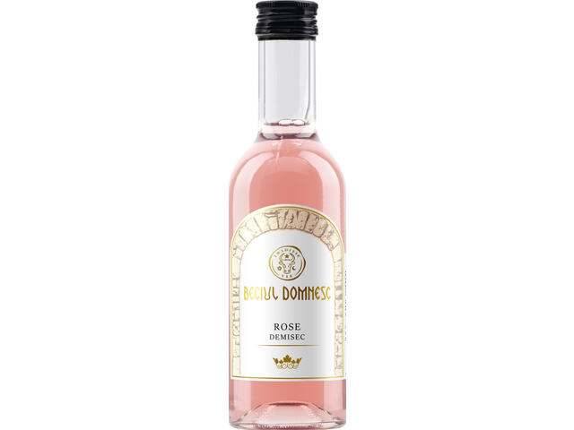 Vin Beciul Domnesc Rose, 0.187L, 12%, Doc-Cmd Cotesti, Demisec