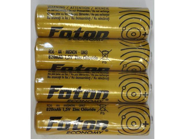 Set 4 baterii R6/AA Foton Economy, 1.5 V