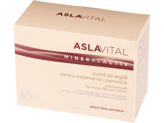 Aslavital pudra de argila pentru tratamente cosmetice 10 x 20 g