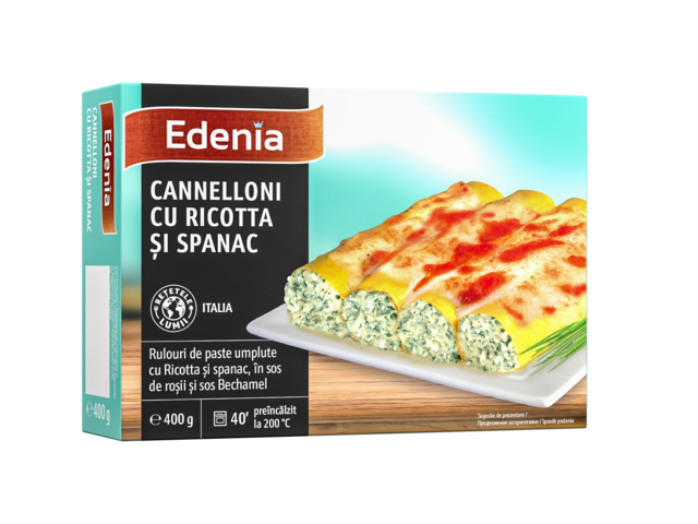 Cannelloni cu ricotta si spanac Edenia 400 g