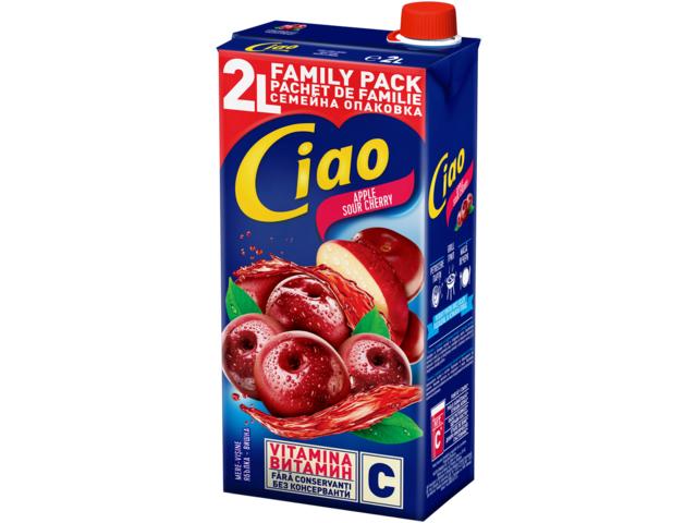 Bautura Racoritoare cu suc de mere & visine 2 L Ciao