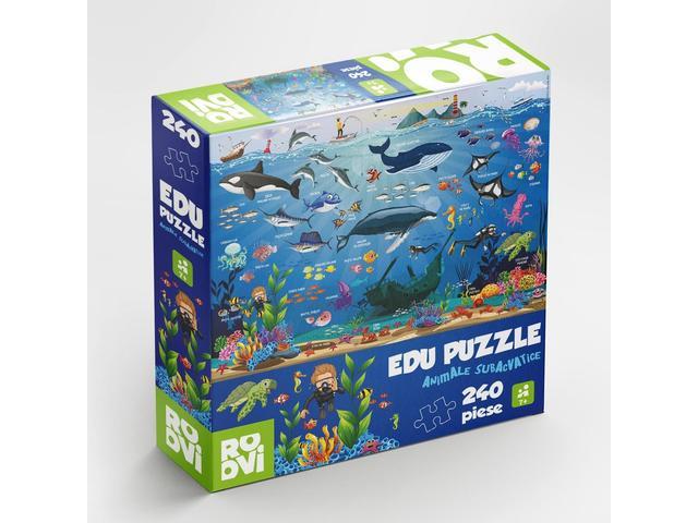 Puzzle Edu Ocean Life Roovi, 240 piese Masura unica