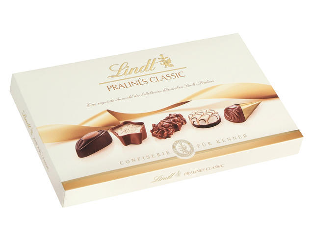 Bomboane de ciocolata asortate  Lindt 125 g